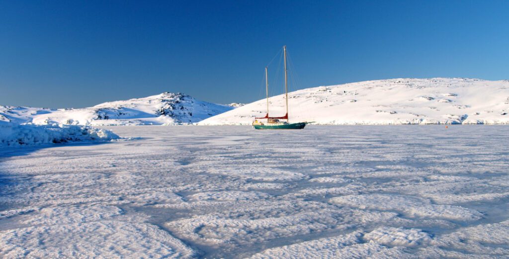 Eingefroren in Grönland
