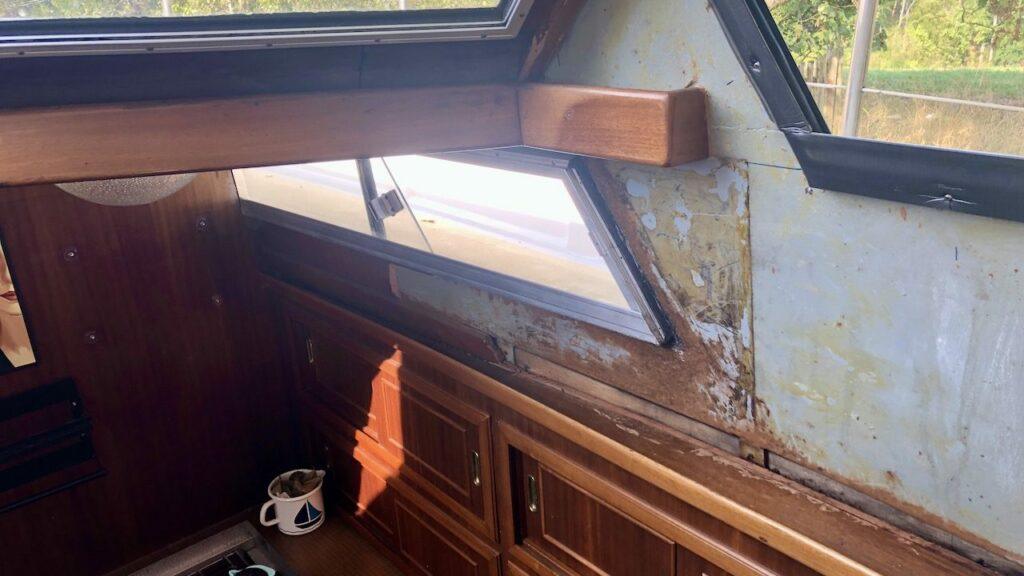 Undichte Fenster in der Yacht