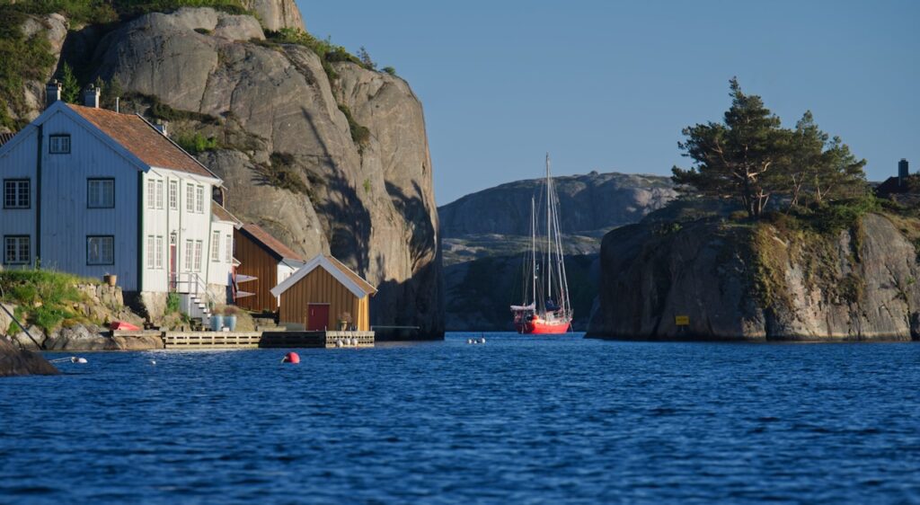 Ankern in Norwegen