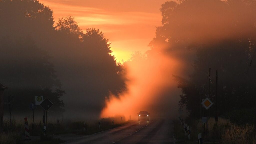Morgen auf der Straße