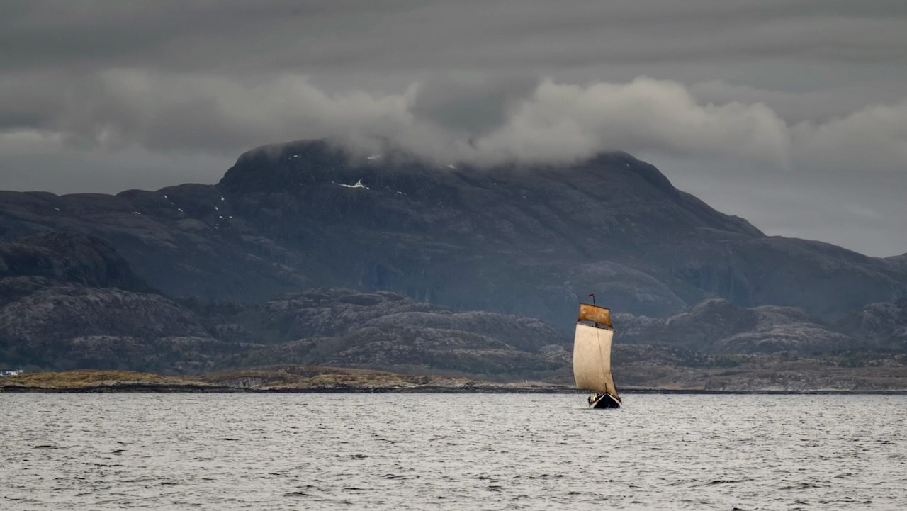 Wikingerschiff in Norwegen