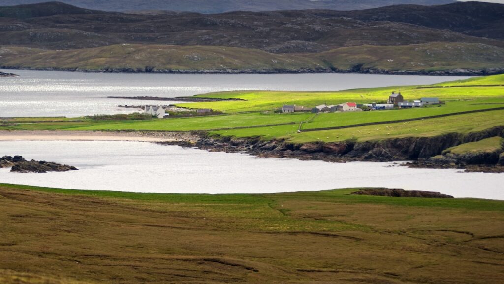 Ankerbuchten auf Shetlandinseln
