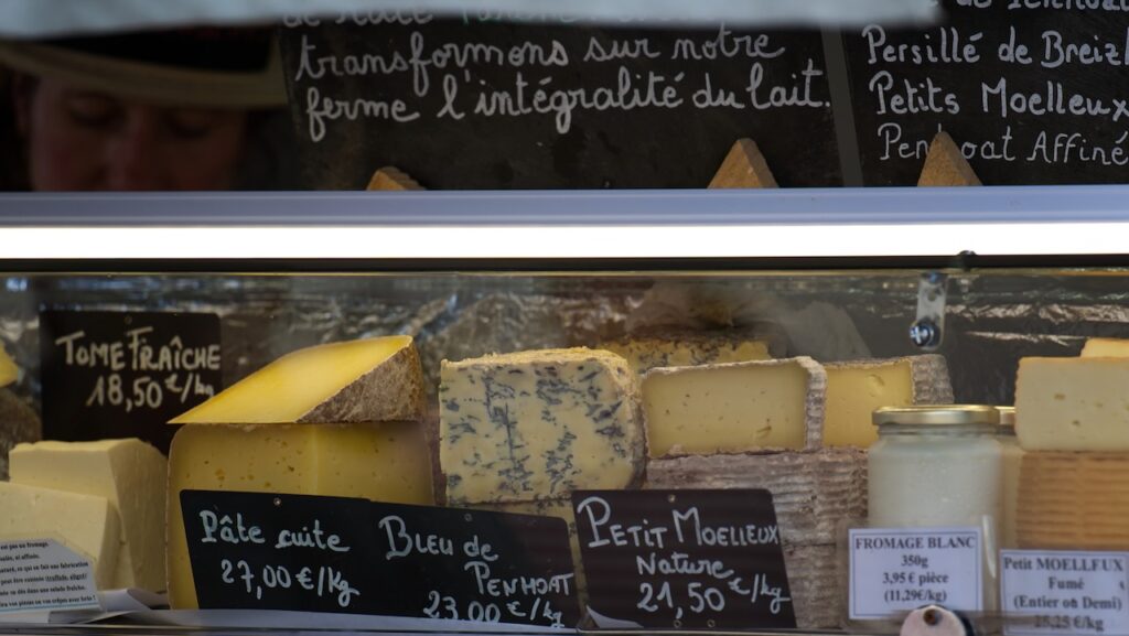 Käse am Wochenmarkt